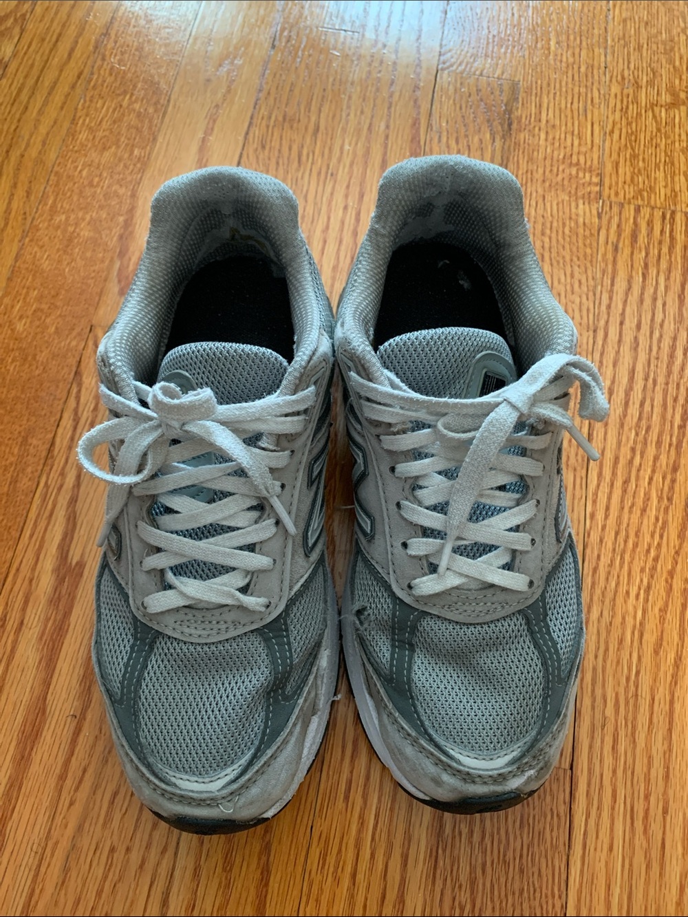 New Balance Women's Light Gray Mesh Sneakers